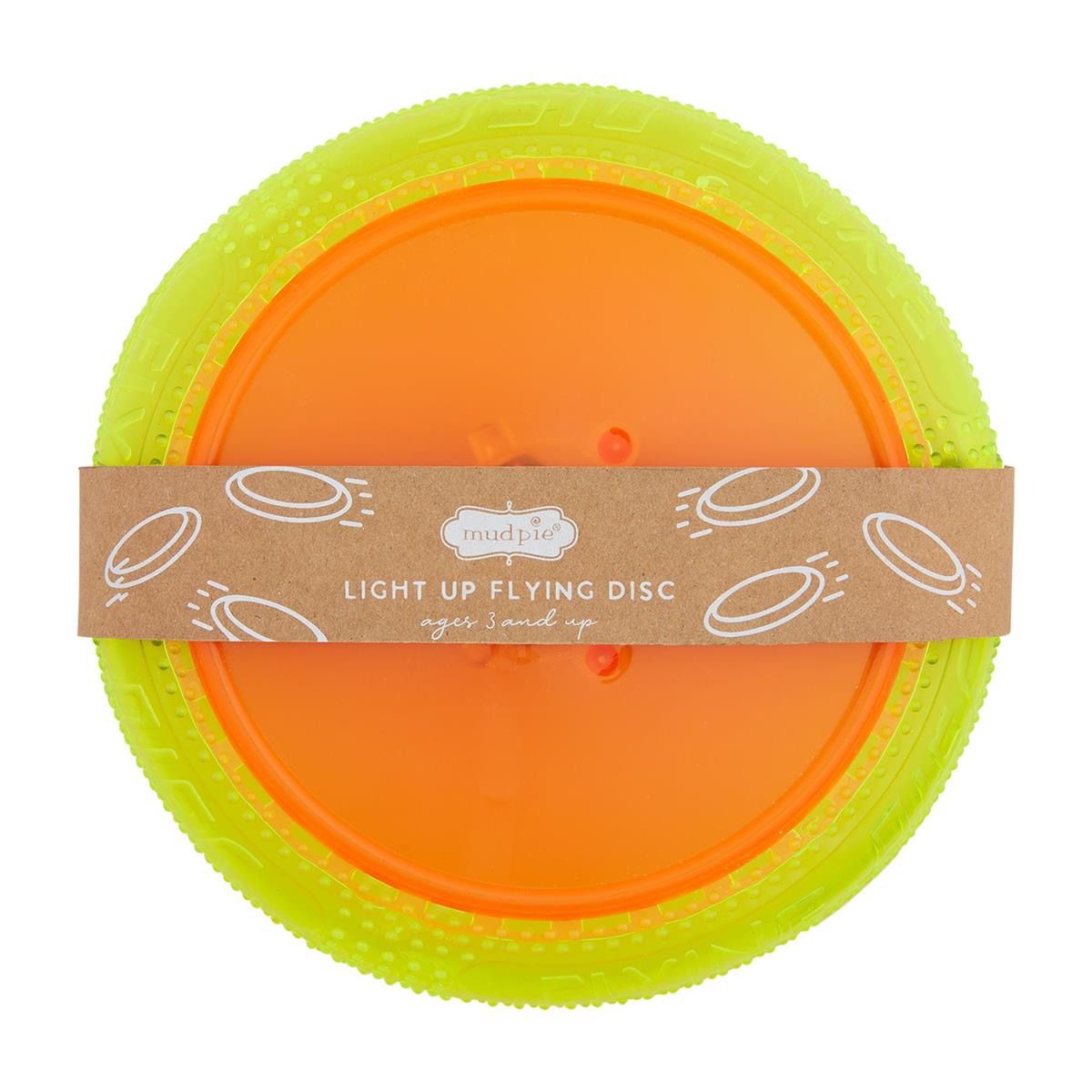 Orange Light Up Flying Disc