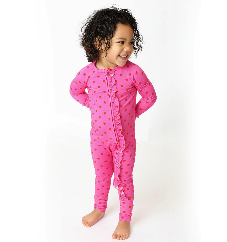 Mixed Emotion Ruffled Convertible Jammies