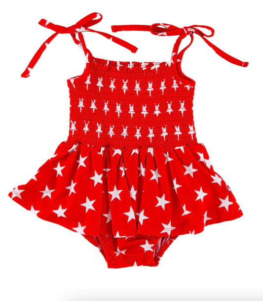 Star Smocked Birdie Twirl