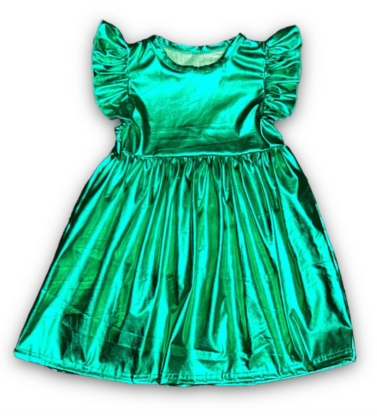 Fancy Metallic Green Dress