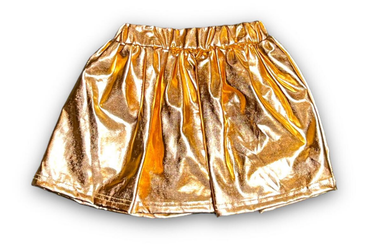 Gold Metallic Skort