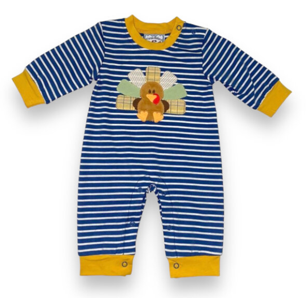 Boys Turkey Applique Romper