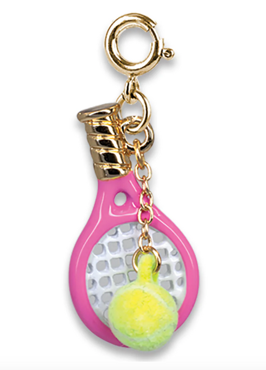 Gold Tennis Racquet Charm