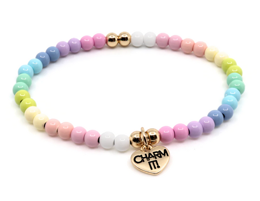 Pastel Stretch Bead Bracelet