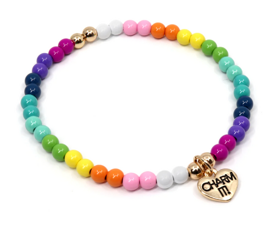 Rainbow Stretch Bead Bracelet