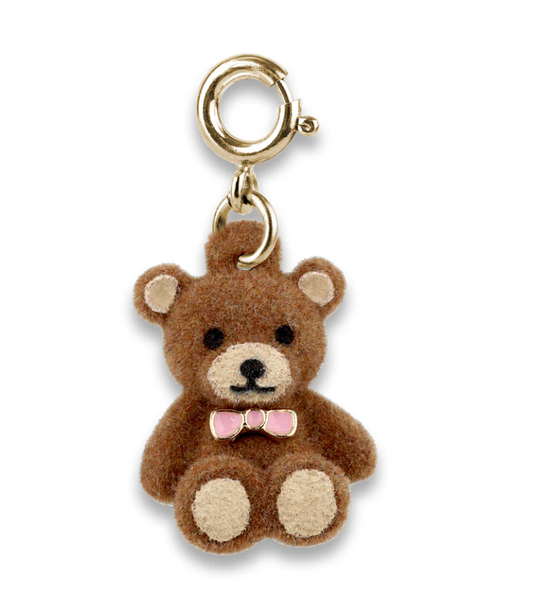 Gold Fuzzy Bear Charm