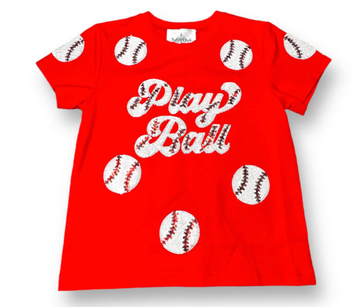 'Play Ball' Sparkle Tee