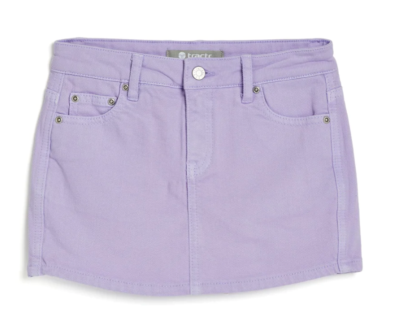 Lilac Denim Skort