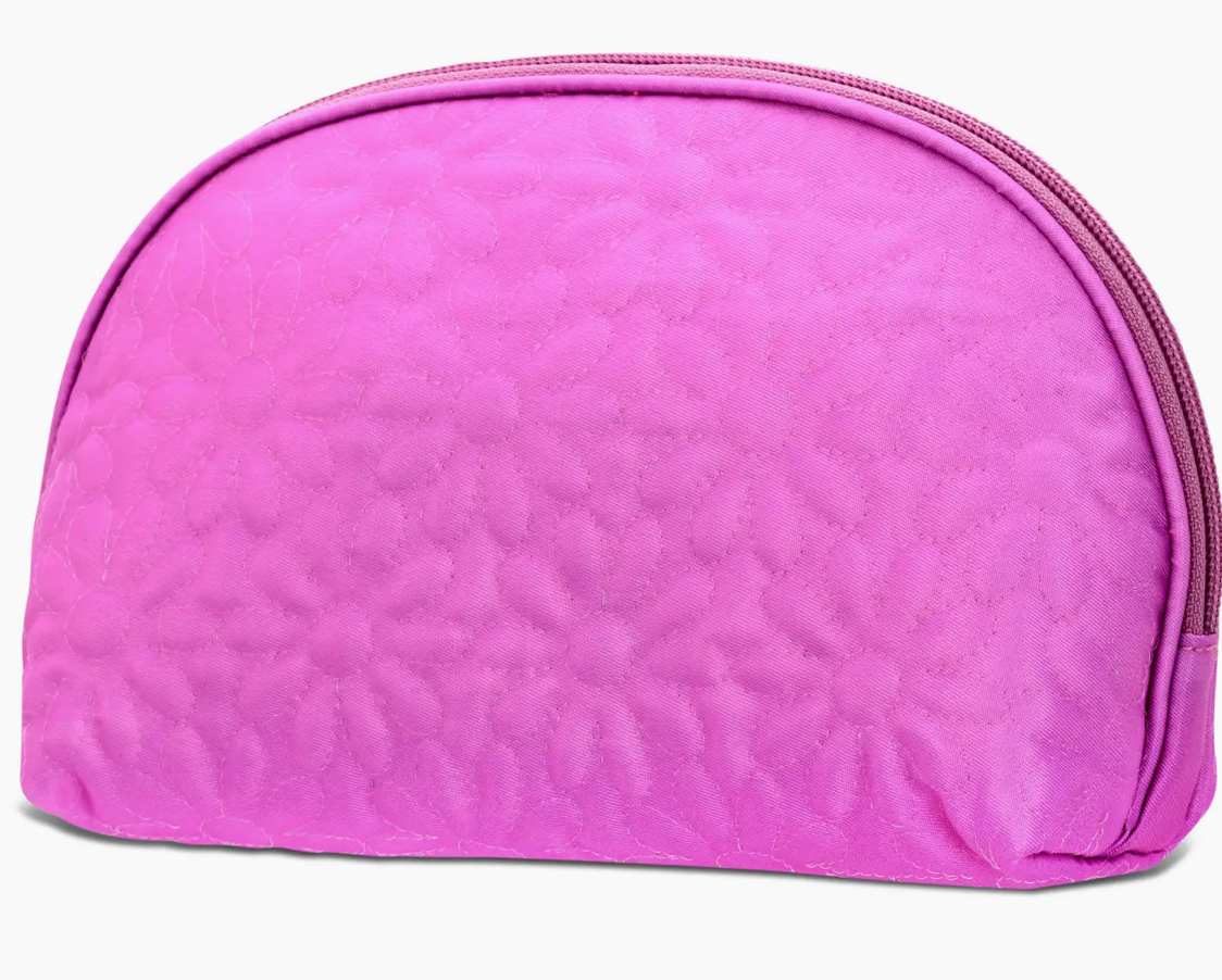 Puffy Flowers Cosmetic Bag