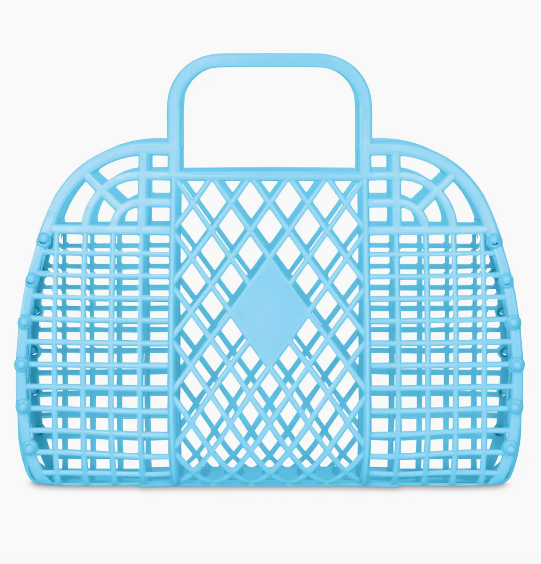 Medium Neon Blue Jelly Tote