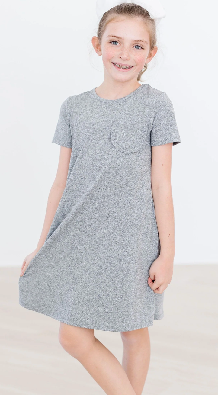 Grey Pocket Dress