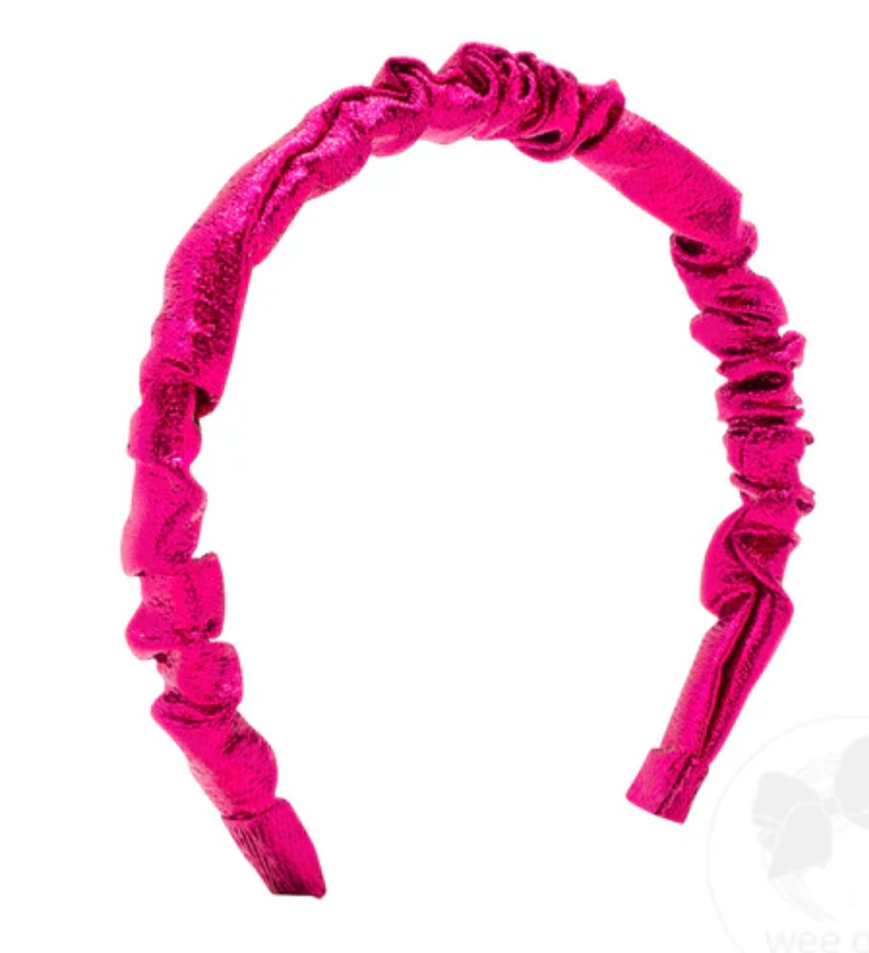 Metallic Fuchsia  Headband