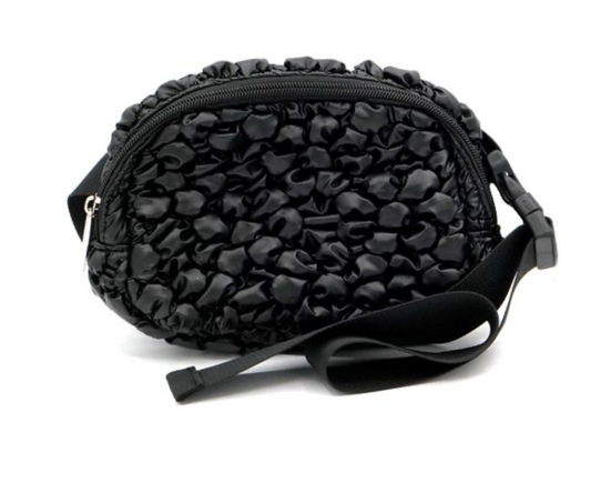 Black Popcorn Crossbody