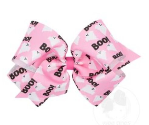 Pink Boo Bow