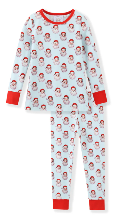 Blue Santa PJ Set