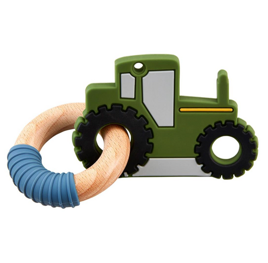 Green Tractor Teether