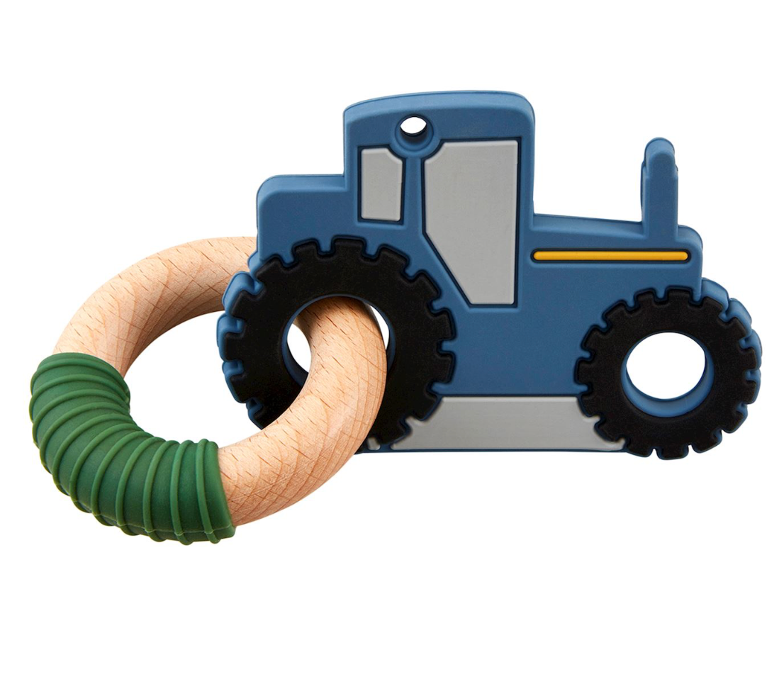 Blue Tractor Teether