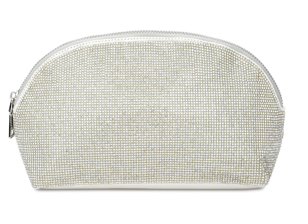 White Crystal Cosmetic Bag