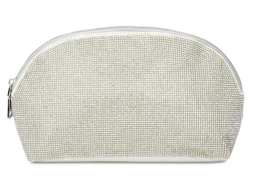 White Crystal Cosmetic Bag