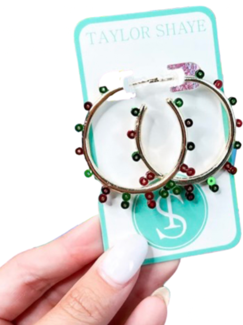 Belle Sequin Hoops