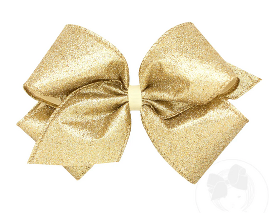 Champagne Glitter Bow