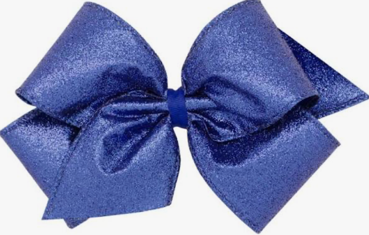 Blue Glitter Bow