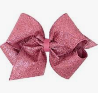 Rose Glitter Bow