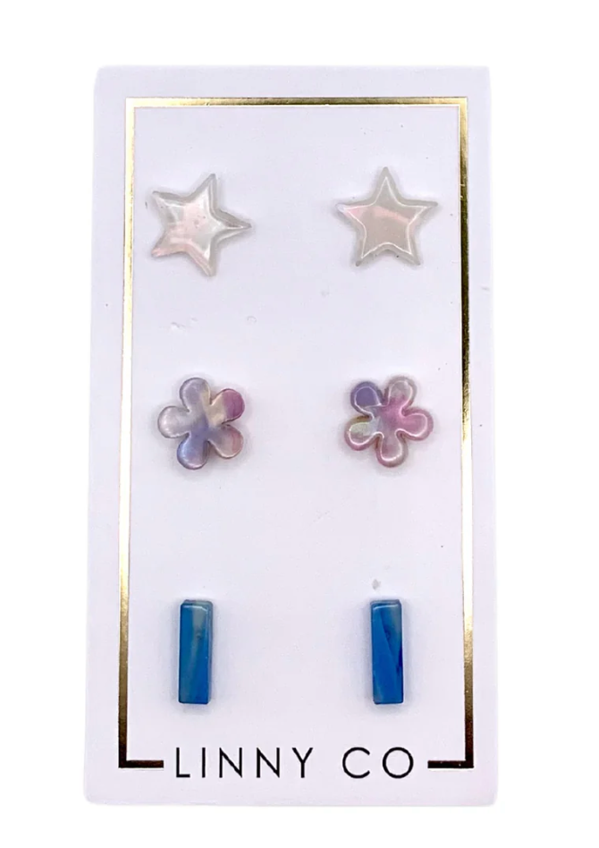 Popsicle Trio Studs