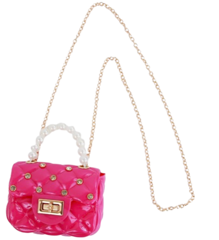 Rhinestone Pink Purse