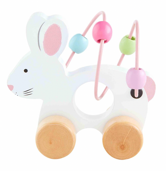 Pink Wood Bunny Abacus